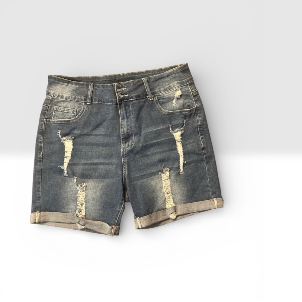 Distressed Denim Women's Shorts